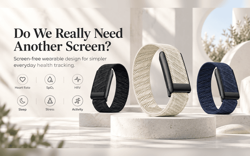Three screen-free smart bracelets for health, sleep, stress and activity tracking