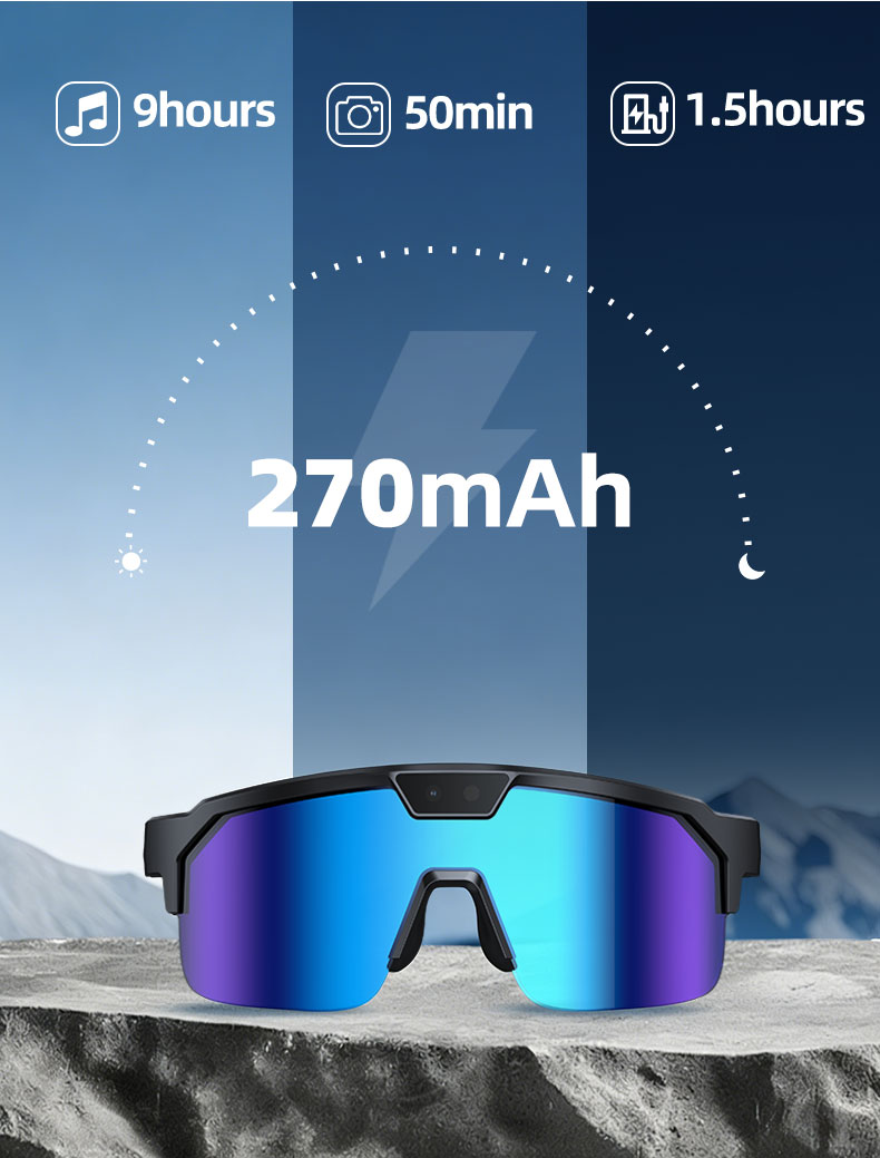 Q01 AI Sports Camera Glasses detail 3