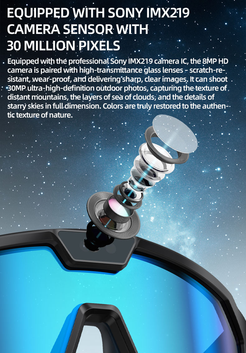 Q01 AI Sports Camera Glasses detail 2