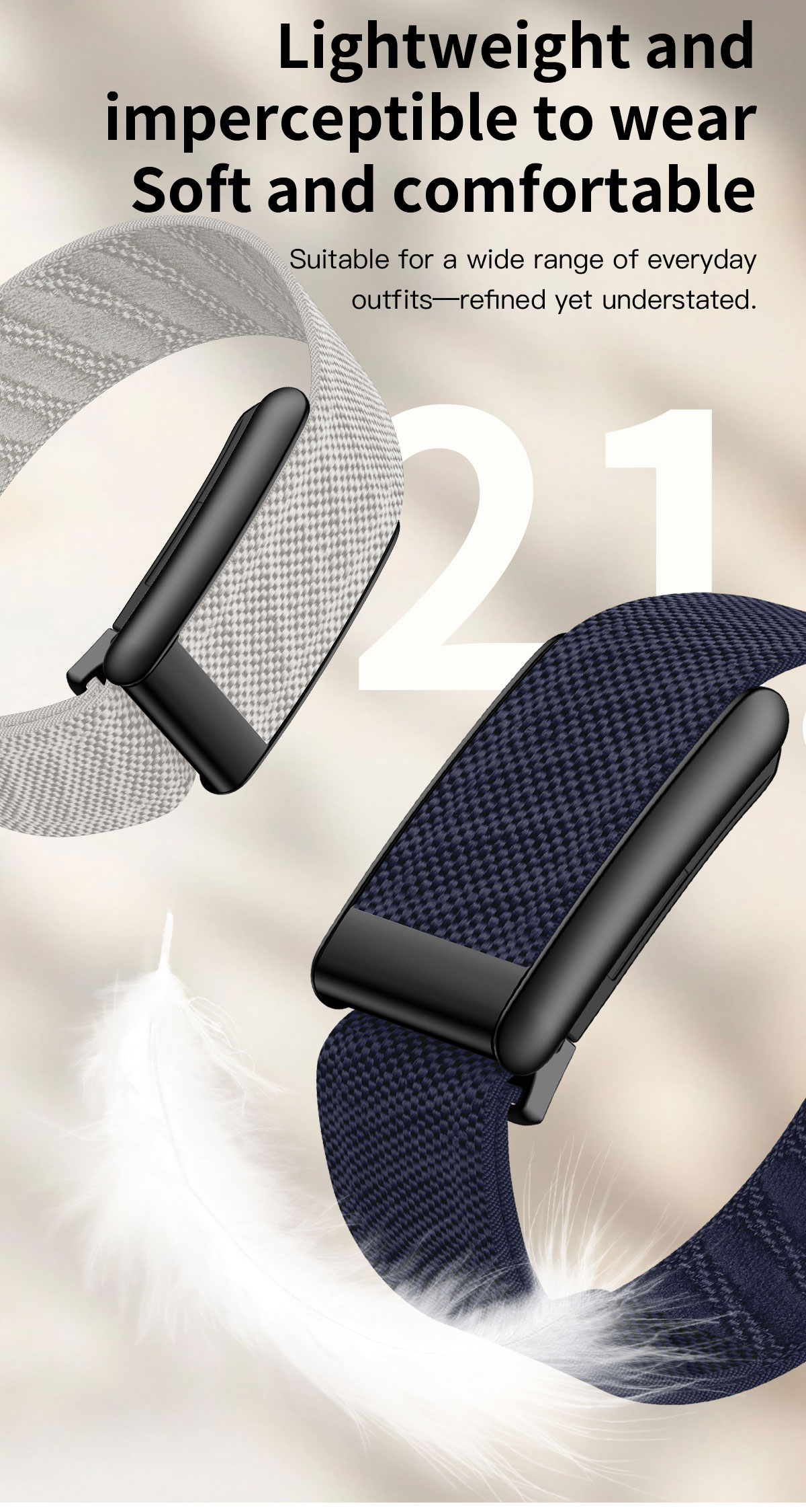 Screenless Health Tracker with 40-Day Battery A50 detail 3