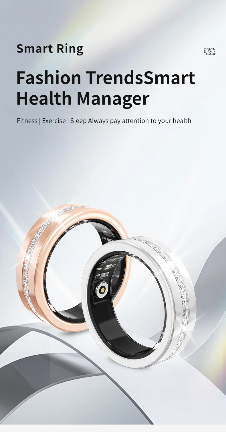 Smart Ring with Health Monitoring Sleep Tracking and Sports Modes detail 1