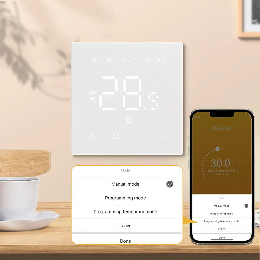 WiFi Smart Thermostat for Electric and Water Heating WT410 detail 2